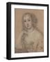 Portrait Drawing of a Lady-John Greenhill-Framed Giclee Print