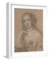 Portrait Drawing of a Lady-John Greenhill-Framed Giclee Print