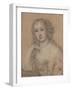 Portrait Drawing of a Lady-John Greenhill-Framed Giclee Print