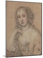 Portrait Drawing of a Lady-John Greenhill-Mounted Giclee Print