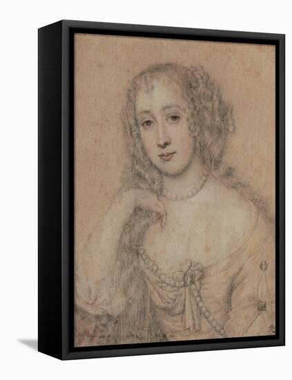 Portrait Drawing of a Lady-John Greenhill-Framed Stretched Canvas
