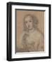 Portrait Drawing of a Lady-John Greenhill-Framed Giclee Print