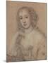 Portrait Drawing of a Lady-John Greenhill-Mounted Giclee Print