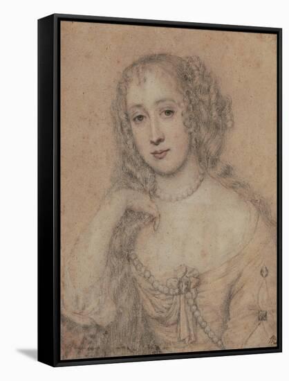 Portrait Drawing of a Lady-John Greenhill-Framed Stretched Canvas