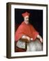 Portrait Du Cardinal Giovanni Delfino (1545-1622) - Peinture De Leandro Bassano (1557-1622), Huile-Leandro Da Ponte Bassano-Framed Giclee Print
