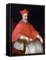 Portrait Du Cardinal Giovanni Delfino (1545-1622) - Peinture De Leandro Bassano (1557-1622), Huile-Leandro Da Ponte Bassano-Framed Stretched Canvas
