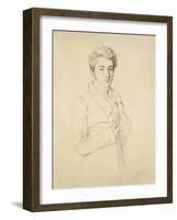 Portrait du Comte de Marcellus-Jean-Auguste-Dominique Ingres-Framed Giclee Print