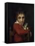 Portrait du Docteur Delzeuze enfant-Jacques-Louis David-Framed Stretched Canvas