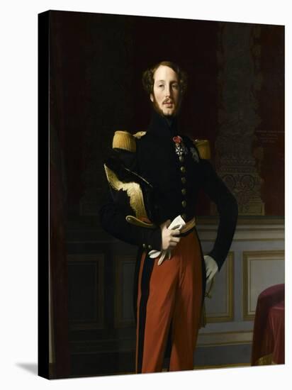 Portrait du Ferdinand Philippe, duc d'Orléans (1810-1842)-Jean-Auguste-Dominique Ingres-Stretched Canvas