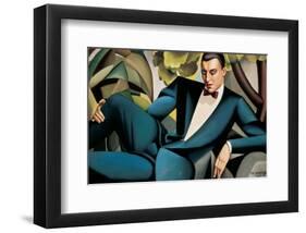 Portrait du Marquis d'Afflitto-Tamara de Lempicka-Framed Premium Giclee Print