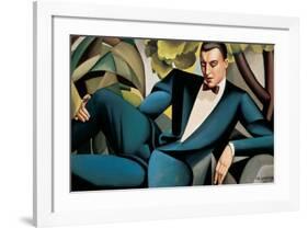 Portrait du Marquis d'Afflitto-Tamara de Lempicka-Framed Premium Giclee Print