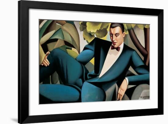 Portrait du Marquis d'Afflitto-Tamara de Lempicka-Framed Premium Giclee Print