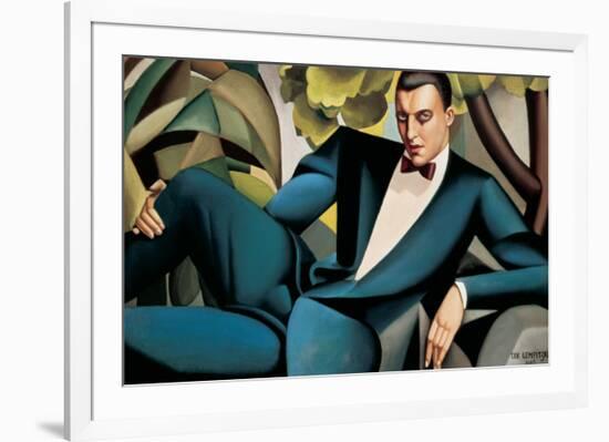 Portrait du Marquis d'Afflitto-Tamara de Lempicka-Framed Premium Giclee Print