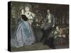 Portrait du marquis et de la marquise de Miramon et de leurs enfants-James Tissot-Stretched Canvas