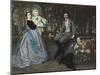 Portrait du marquis et de la marquise de Miramon et de leurs enfants-James Tissot-Mounted Giclee Print