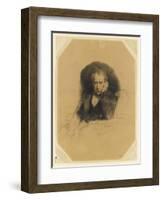 Portrait du peintre Antoine Alphonse Montfort-Paul Delaroche-Framed Giclee Print