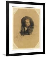 Portrait du peintre Antoine Alphonse Montfort-Paul Delaroche-Framed Giclee Print
