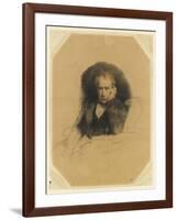 Portrait du peintre Antoine Alphonse Montfort-Paul Delaroche-Framed Giclee Print