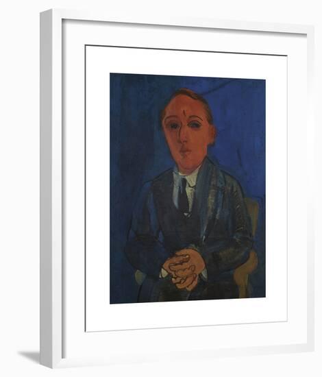 Portrait Du Poète François Berthault-Raoul Dufy-Framed Premium Giclee Print