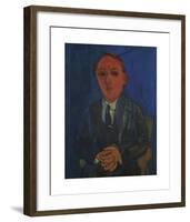 Portrait Du Poète François Berthault-Raoul Dufy-Framed Premium Giclee Print