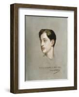 Portrait du Prince Impérial exécuté à Saint-Cloud le 27 juillet 1870.-Jules Joseph Lefebvre-Framed Giclee Print