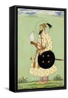 Portrait du prince Mohammed Uu Azzam Shah Alem-null-Framed Stretched Canvas