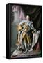 Portrait Du Roi George III (1738-1820) Roi D'angleterre En Tenue De Couronnement  Peinture D'allan-Allan Ramsay-Framed Stretched Canvas