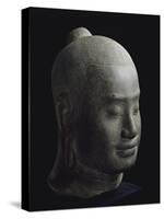 Portrait du roi Jayavarman VII-null-Stretched Canvas