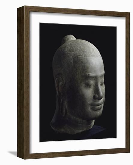 Portrait du roi Jayavarman VII-null-Framed Giclee Print