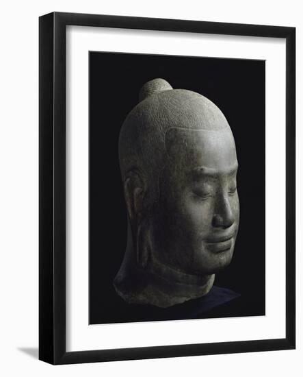 Portrait du roi Jayavarman VII-null-Framed Giclee Print