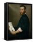 Portrait Du Sculpteur Alessandro Vittoria (1525-1608)  (The Sculptor Alessandro Vittoria (1525-160-Giovanni Battista Moroni-Framed Stretched Canvas