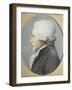 Portrait en buste de profil de Maximilien de Robespierre représenté en costume de député du-Joseph Boze-Framed Giclee Print