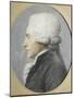 Portrait en buste de profil de Maximilien de Robespierre représenté en costume de député du-Joseph Boze-Mounted Giclee Print