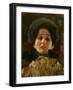 Portrait En Face of a Woman-Gustav Klimt-Framed Giclee Print