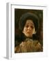 Portrait En Face of a Woman-Gustav Klimt-Framed Giclee Print