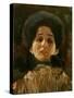 Portrait En Face of a Woman-Gustav Klimt-Stretched Canvas