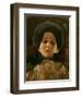 Portrait En Face of a Woman-Gustav Klimt-Framed Giclee Print