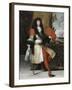 Portrait en pied de Louis XIV (1638-1715), roi de France et de Navarre-Claude Lefebvre-Framed Giclee Print