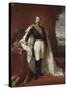 Portrait en pied de Napoléon III-Franz Xaver Winterhalter-Stretched Canvas