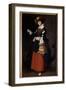 Portrait En Pied De Saint Margarita D'antioch De Pisidia or Sainte Marine Painting by Francisco De-Francisco de Zurbaran-Framed Giclee Print