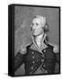 Portrait Engraving of George Washington after Painting-John Trumbull-Framed Stretched Canvas