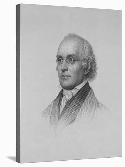 Portrait Engraving of Joseph Story-null-Stretched Canvas