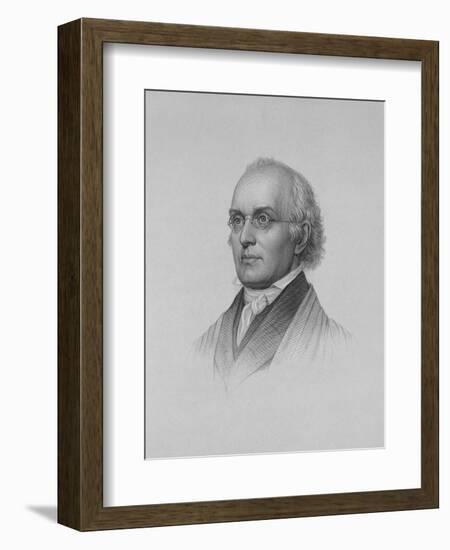 Portrait Engraving of Joseph Story-null-Framed Giclee Print