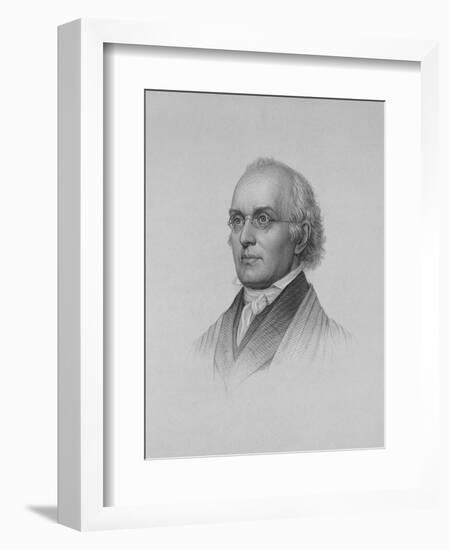 Portrait Engraving of Joseph Story-null-Framed Giclee Print