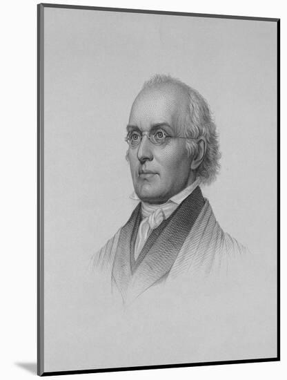 Portrait Engraving of Joseph Story-null-Mounted Giclee Print