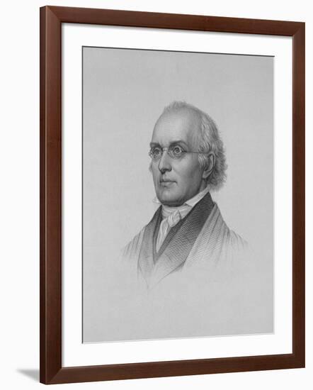 Portrait Engraving of Joseph Story-null-Framed Giclee Print