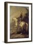 Portrait équestre d'Henri IV à la tête de ses troupes-Ary Scheffer-Framed Giclee Print