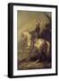 Portrait équestre d'Henri IV à la tête de ses troupes-Ary Scheffer-Framed Giclee Print