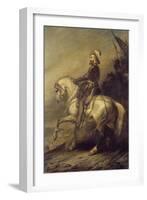 Portrait équestre d'Henri IV à la tête de ses troupes-Ary Scheffer-Framed Giclee Print