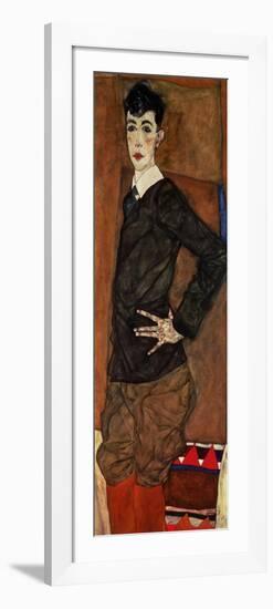 Portrait Erich Lederer, 1912-Egon Schiele-Framed Giclee Print